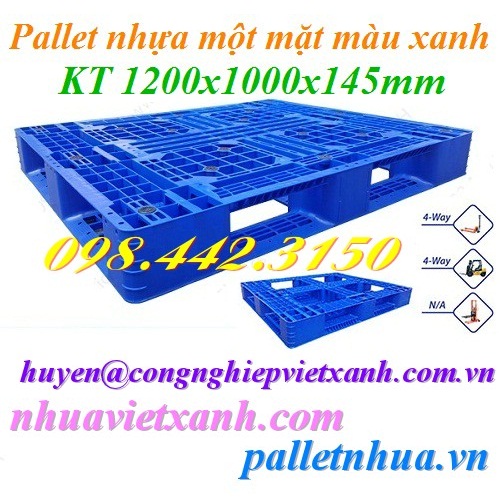 Pallet nhựa 1200x1000x145mm PL08LK