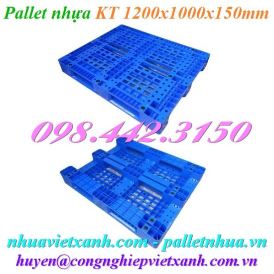 Pallet nhựa 1200x1000x150mm PL10LK