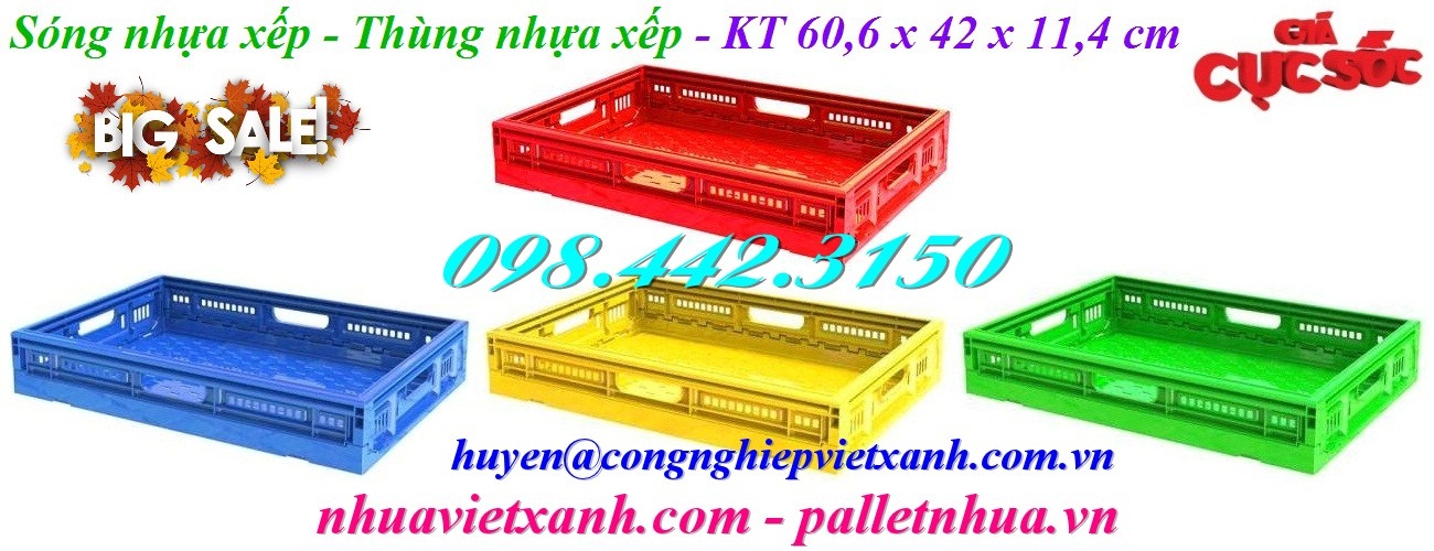 Sóng nhựa xếp 1T