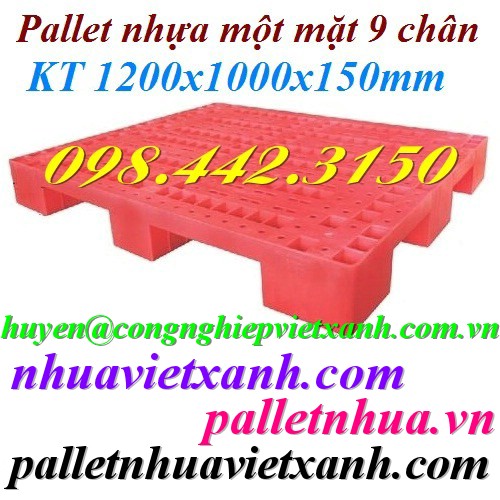 Pallet nhựa 1200x1000x150mm PL01LS