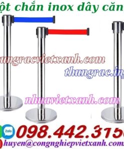 Cột chắn inox dây căng