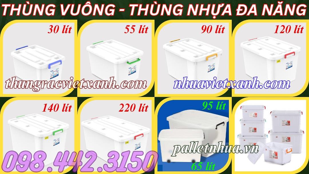 Thùng nhựa vuông đa năng