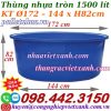 Thùng nhựa tròn 1500 lít