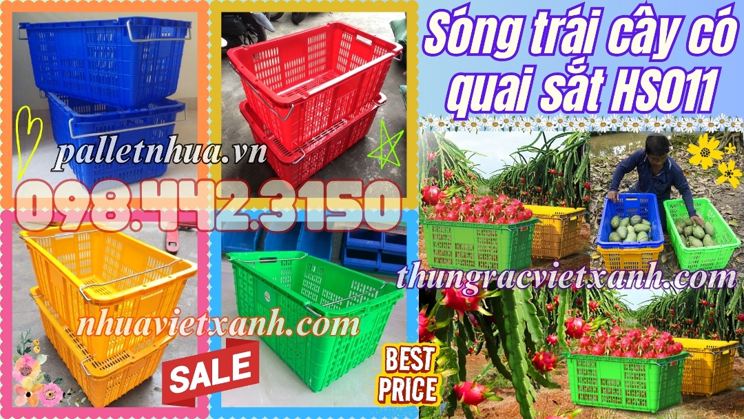 Sóng trái cây có quai sắt HS011