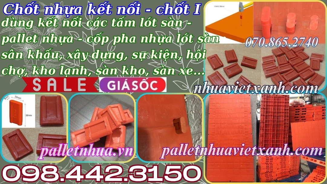 Chốt nhựa kết nối tấm lót sàn sân khấu