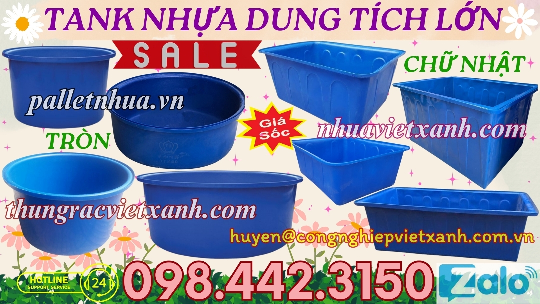 Tank nhựa dung tích lớn