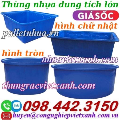 Thùng nhựa dung tích lớn