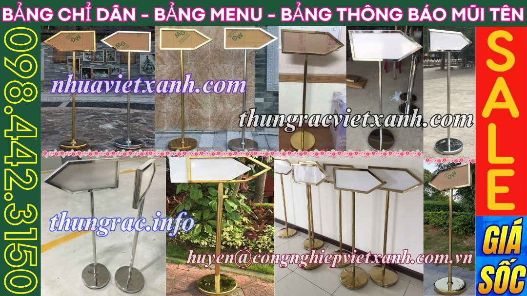 Bảng chỉ dẫn khách sạn hình mũi tên