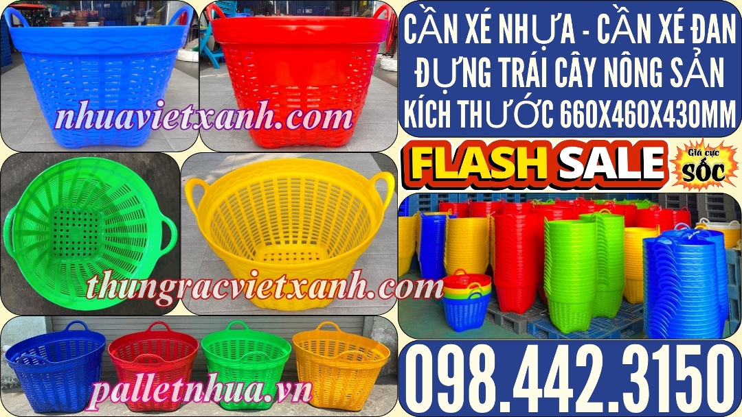 Cần xé đan đựng trái cây nông sản