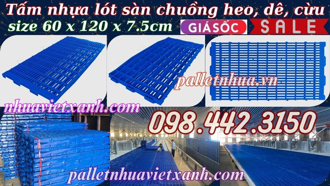 Tấm nhựa lót sàn chuồng dê