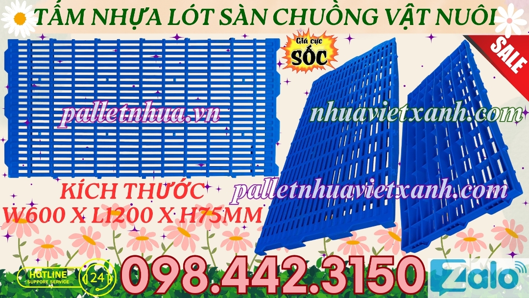 Tấm nhựa lót sàn chuồng vật nuôi