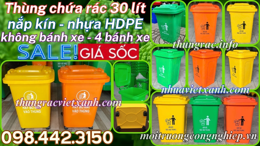 Thùng chứa rác 30 lít